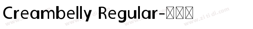 Creambelly Regular字体转换